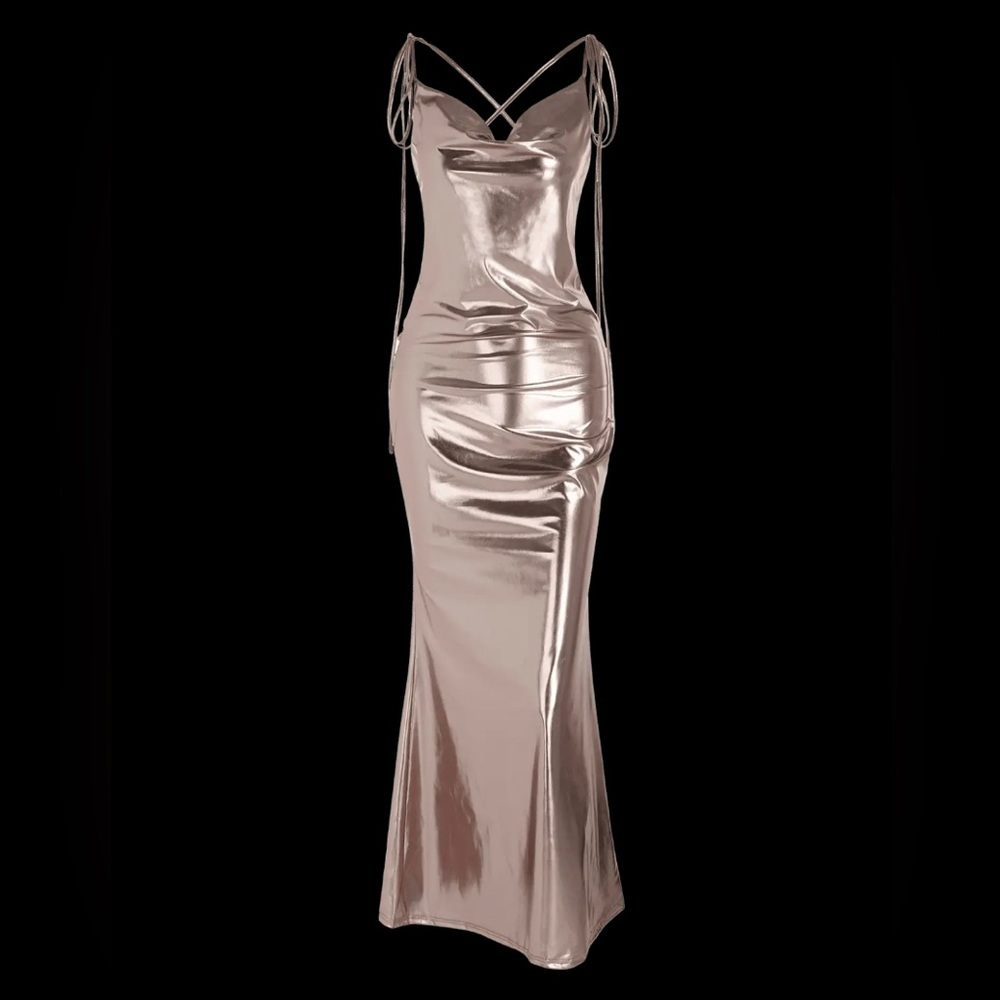 Metallic Maxi Dress from ZAFUL